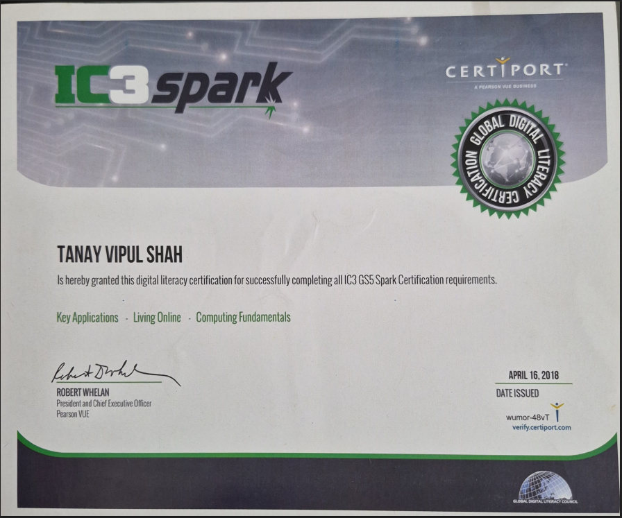 IC3 Spark Certification