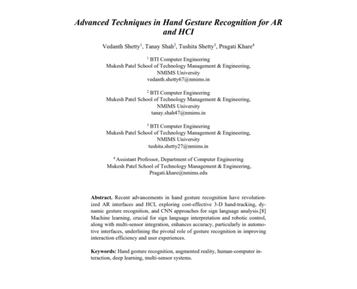 Gesture Recognition Paper